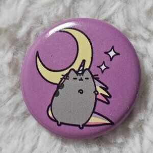 Hot Topic Pusheen Unicorn Cat Moon Pin Button Can Badge